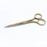 Silver scissors with gemstones for engagement tray